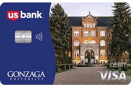 Gonzaga University Visa Debit Card.