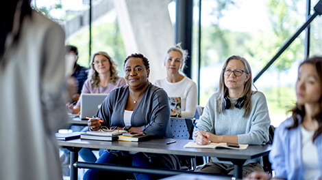 Students in a classroom