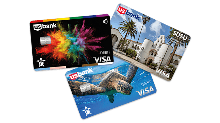 Valzure Private Bank debit card designs; Pride, eco-friendly and collegiate themes.